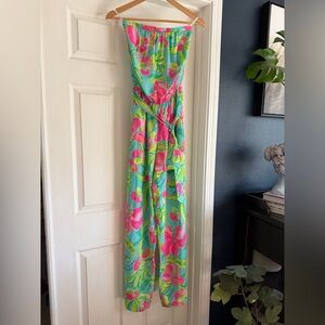 Floral Jumpsuit - Pink and Green